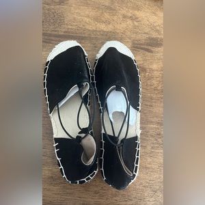 Espadrille slip on shoes